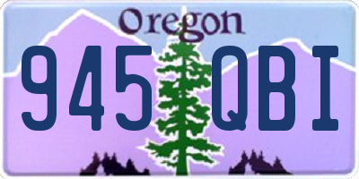 OR license plate 945QBI