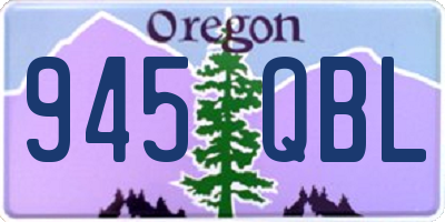 OR license plate 945QBL