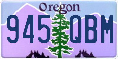 OR license plate 945QBM