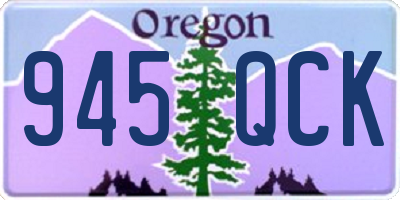 OR license plate 945QCK