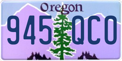 OR license plate 945QCO