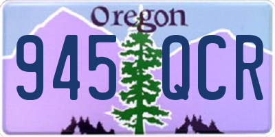 OR license plate 945QCR