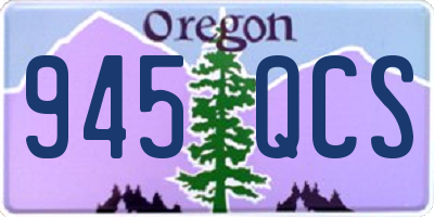 OR license plate 945QCS
