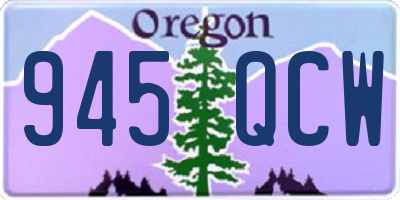 OR license plate 945QCW