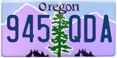 OR license plate 945QDA