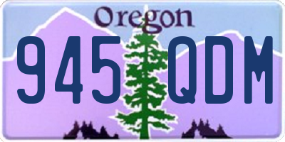 OR license plate 945QDM