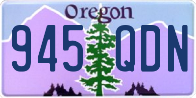 OR license plate 945QDN