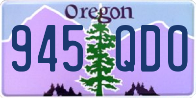 OR license plate 945QDO