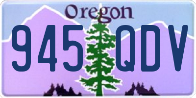 OR license plate 945QDV