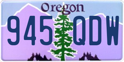 OR license plate 945QDW