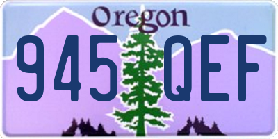 OR license plate 945QEF