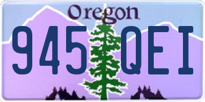 OR license plate 945QEI