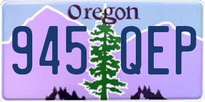 OR license plate 945QEP