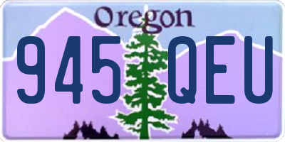 OR license plate 945QEU