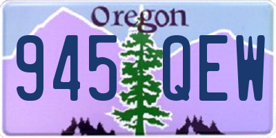 OR license plate 945QEW