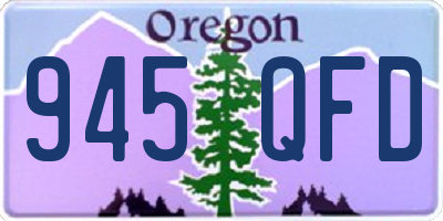OR license plate 945QFD