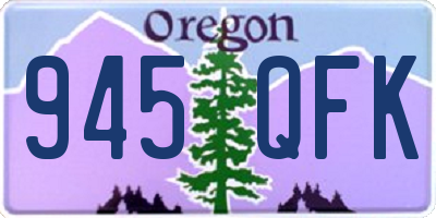 OR license plate 945QFK