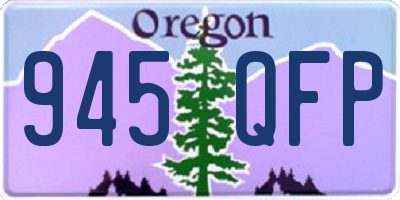 OR license plate 945QFP