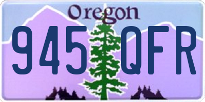 OR license plate 945QFR