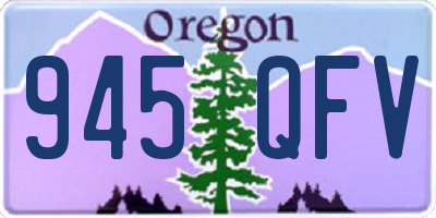 OR license plate 945QFV