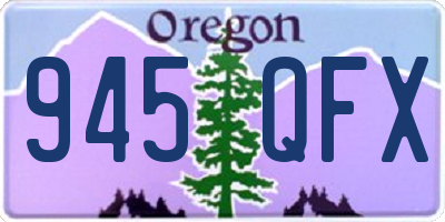 OR license plate 945QFX