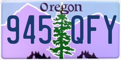 OR license plate 945QFY
