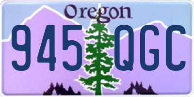 OR license plate 945QGC