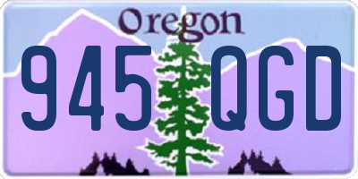 OR license plate 945QGD
