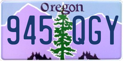 OR license plate 945QGY