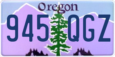 OR license plate 945QGZ