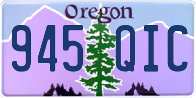OR license plate 945QIC
