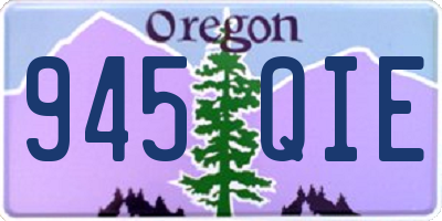 OR license plate 945QIE