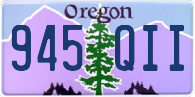 OR license plate 945QII