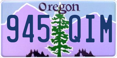 OR license plate 945QIM