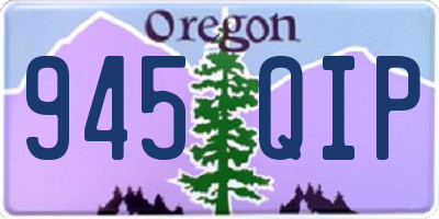OR license plate 945QIP