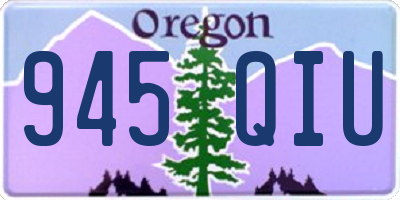 OR license plate 945QIU