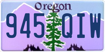 OR license plate 945QIW