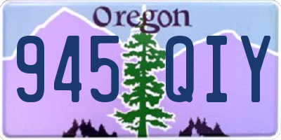 OR license plate 945QIY