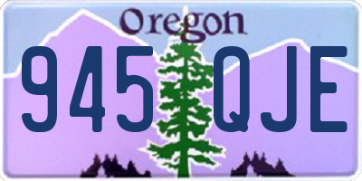 OR license plate 945QJE