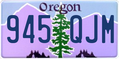 OR license plate 945QJM