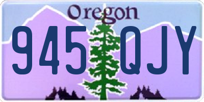 OR license plate 945QJY