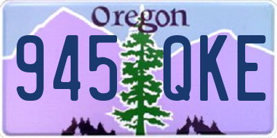 OR license plate 945QKE