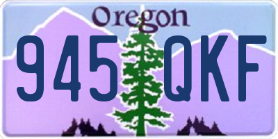 OR license plate 945QKF