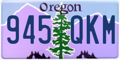 OR license plate 945QKM