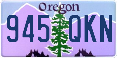 OR license plate 945QKN