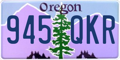 OR license plate 945QKR