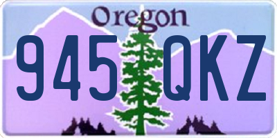 OR license plate 945QKZ