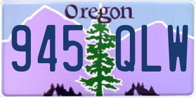 OR license plate 945QLW