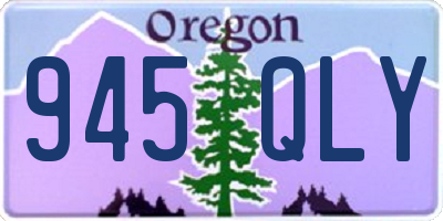 OR license plate 945QLY