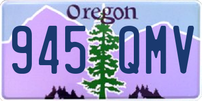 OR license plate 945QMV